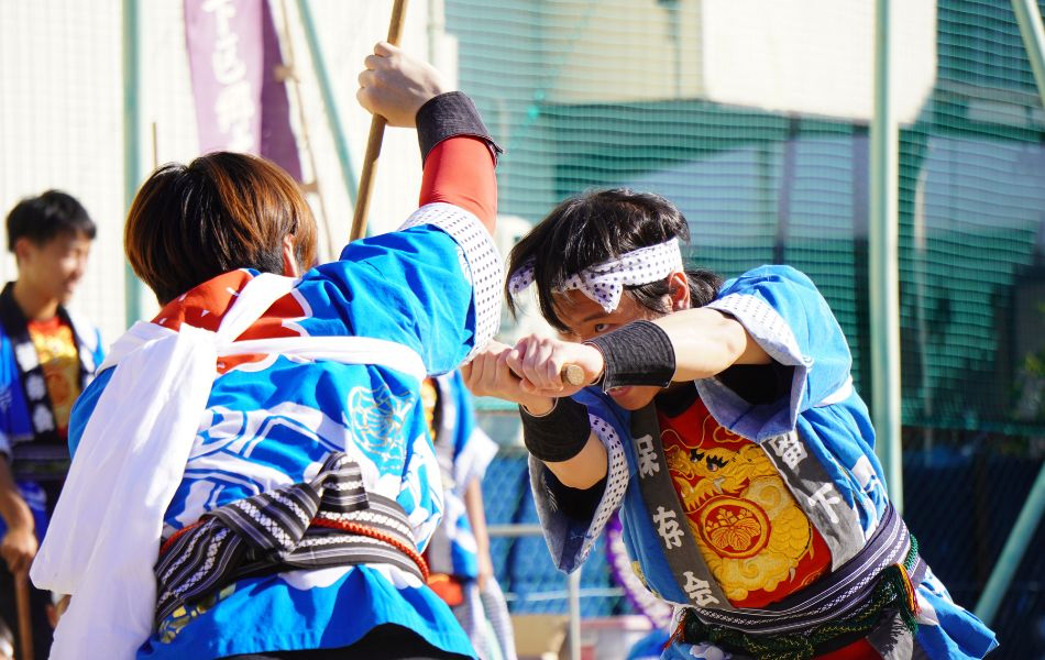 大留下棒の手保存会・神明神社